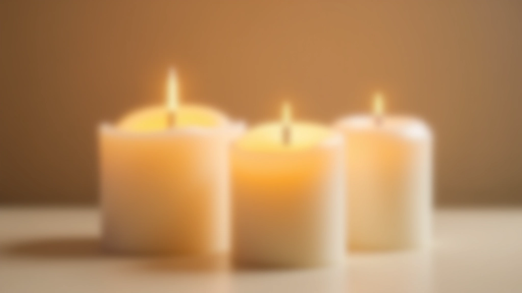 Multiple candles with different wick types and thicknesses displayed together